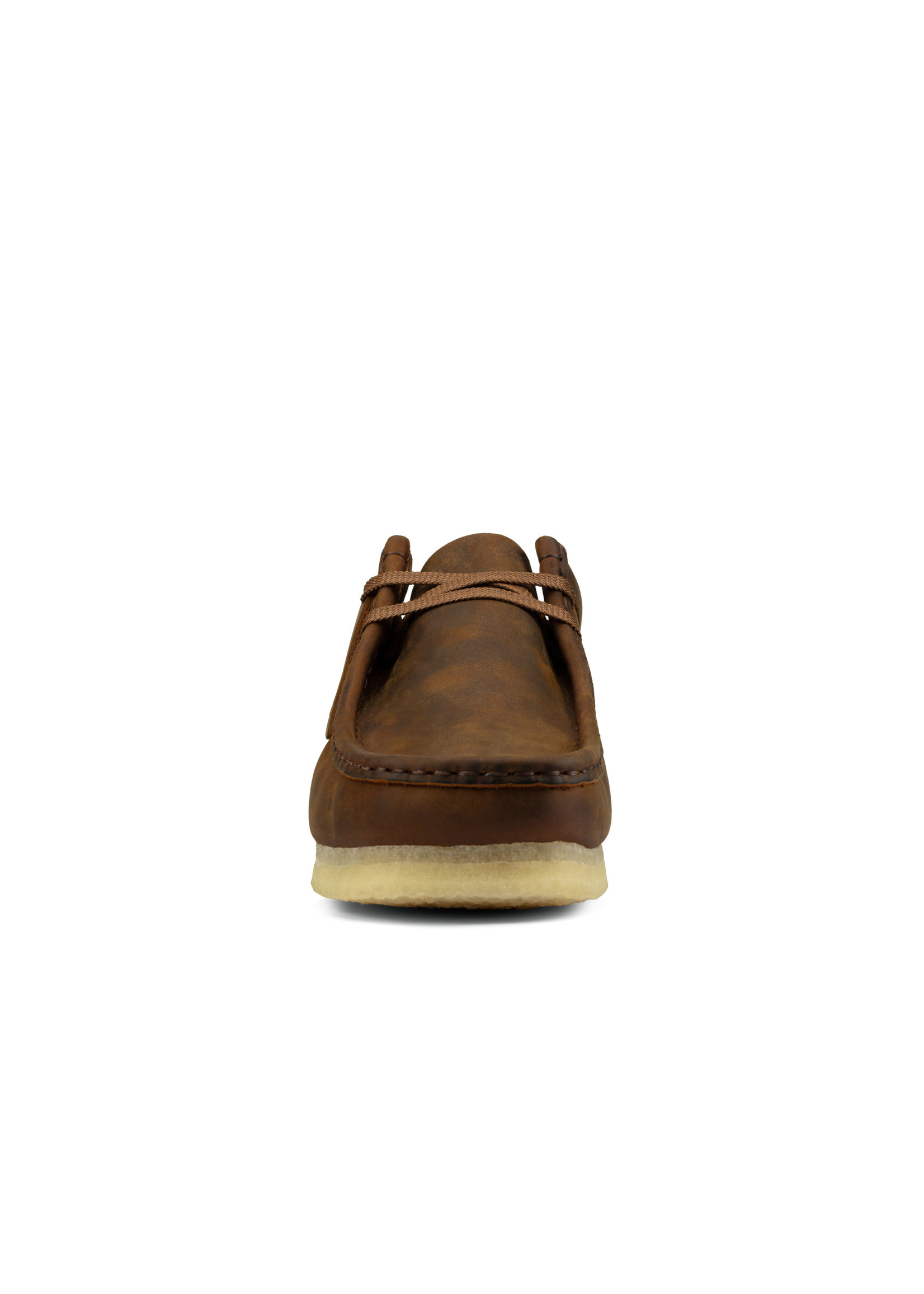 Clarks Mens Iconic Wallabee Beeswax Brown Leather 26156605