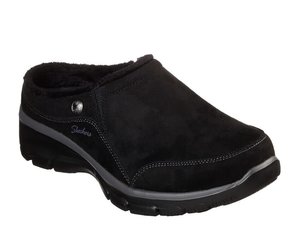 Skechers Women's Easy Going-Latte Slip-on Open Back Mule Black