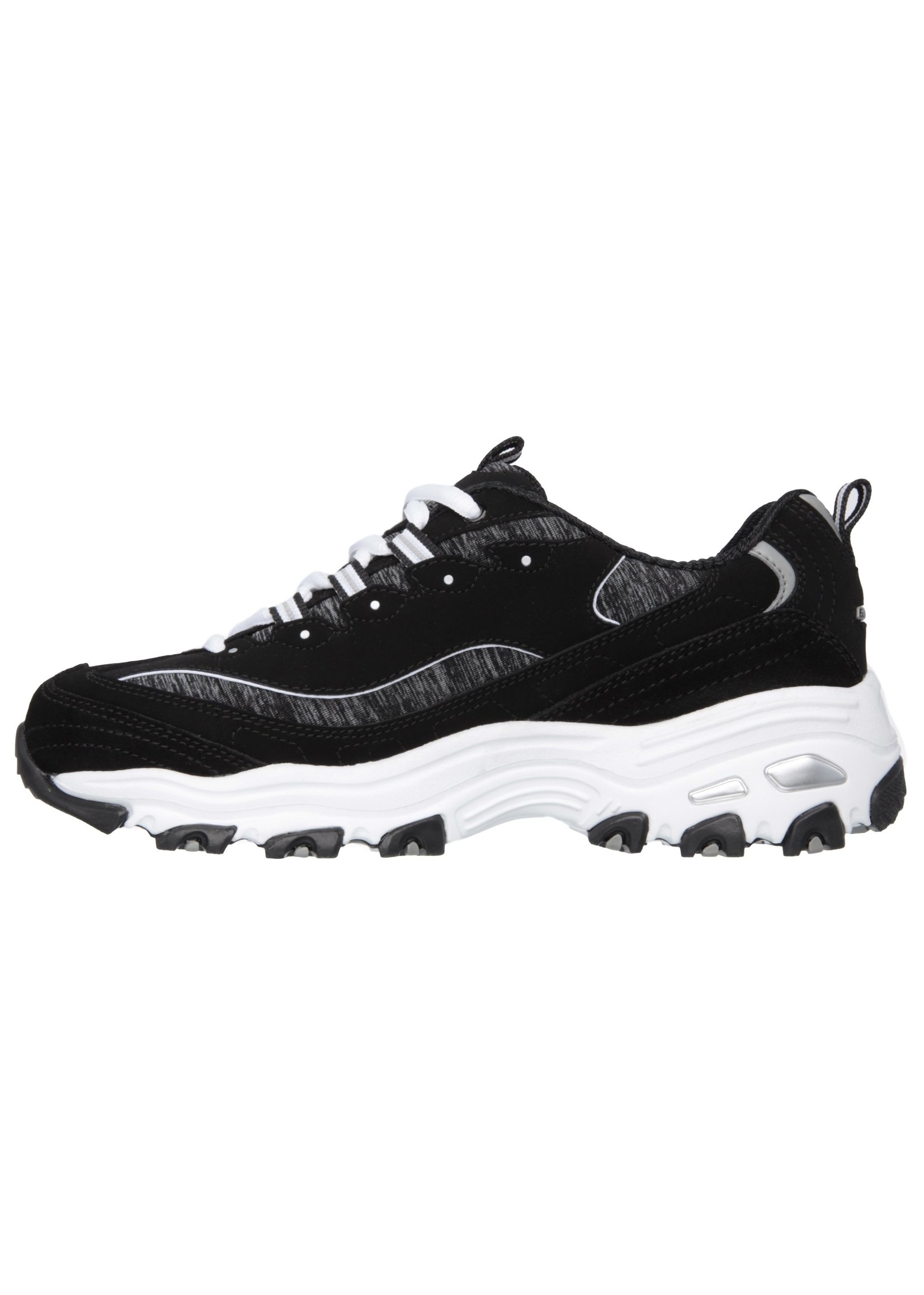Skechers Women's Memory Foam D'Lites  Sneaker - 11936 Me Time -Black/White