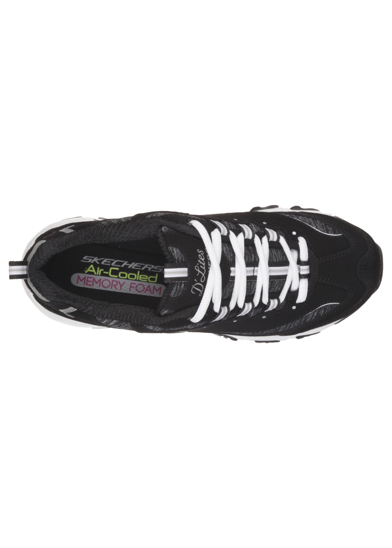 Skechers D'Lites -Me Time -Black/White