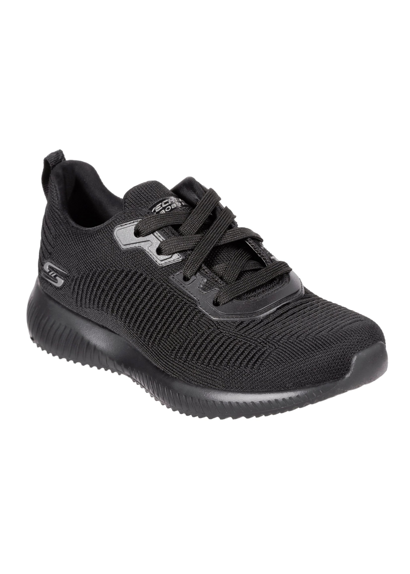 Skechers Womens Bobs Squad - Tough Talk Sneakers (Wide Fit) - BBK Black