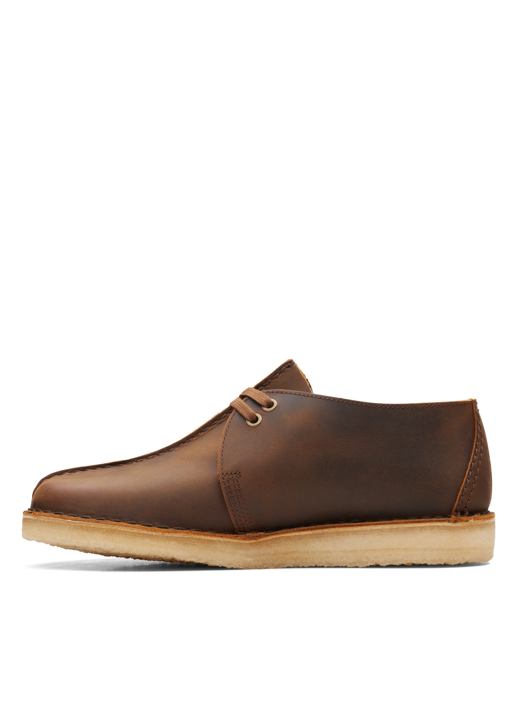 Clarks Mens Iconic Desert Trek Brown Beeswax Brown Leather