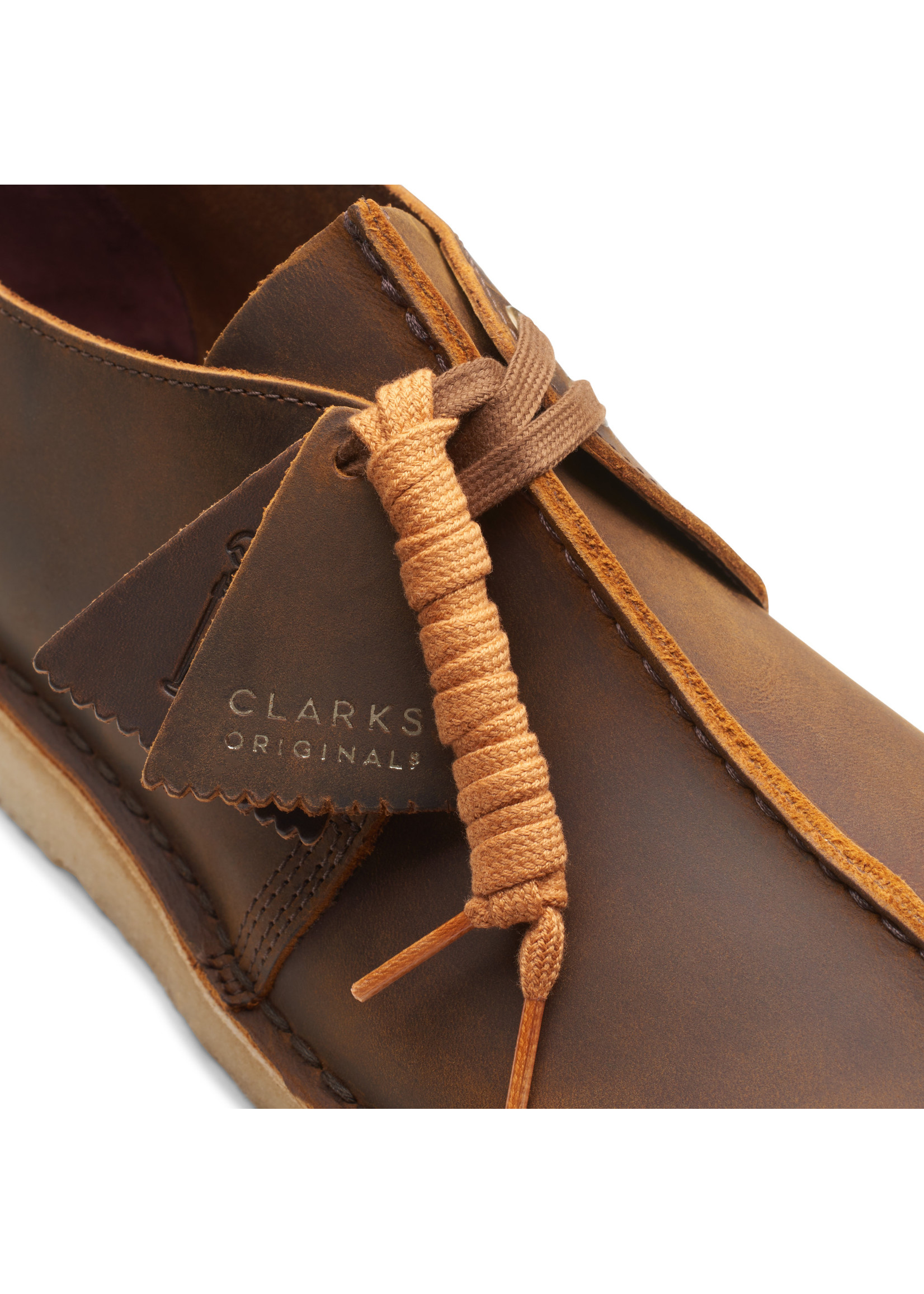 Clarks Mens Iconic Desert Trek Brown Beeswax Brown Leather