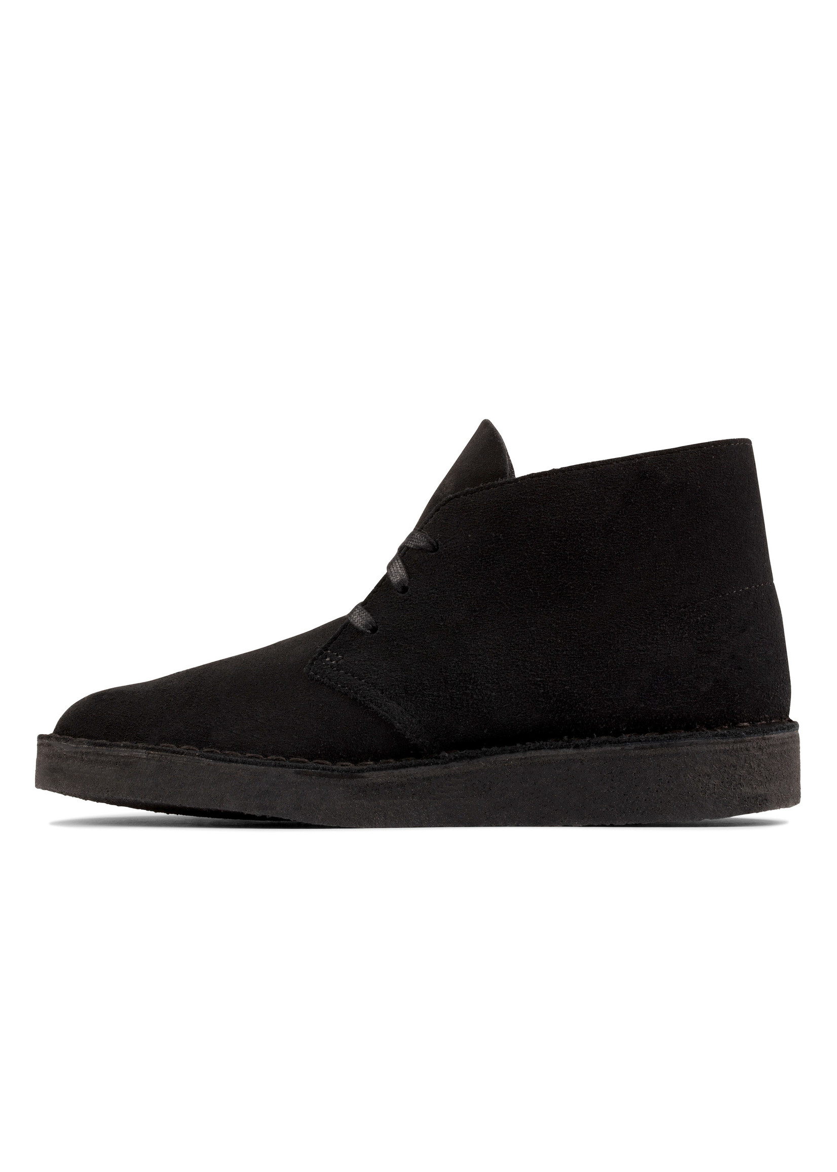 Clarks Mens Originals Desert Coal Black Suede 26154809