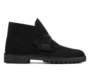 Clarks Desert Rock Black Suede - SHOE PLUS