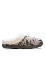 Clarks CLOUDSTEPPERS Women's Clarks Knit Slippers Lenox Dream Olive Camo