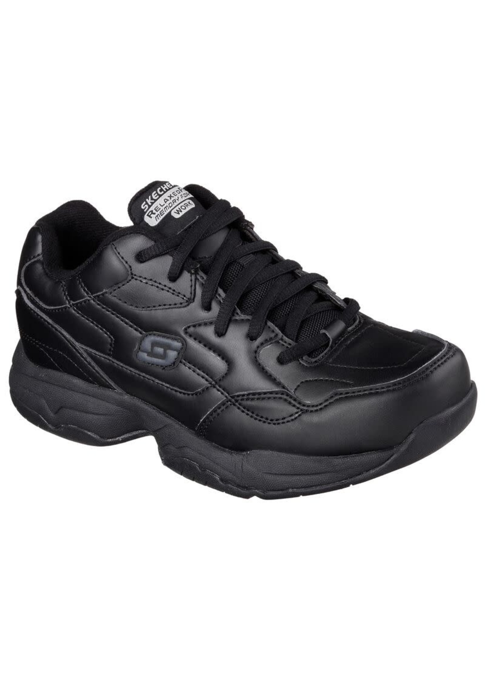 Skechers Women's Work Relaxed Fit: Felton - Albie Sr Slip Resistant shoes, Black