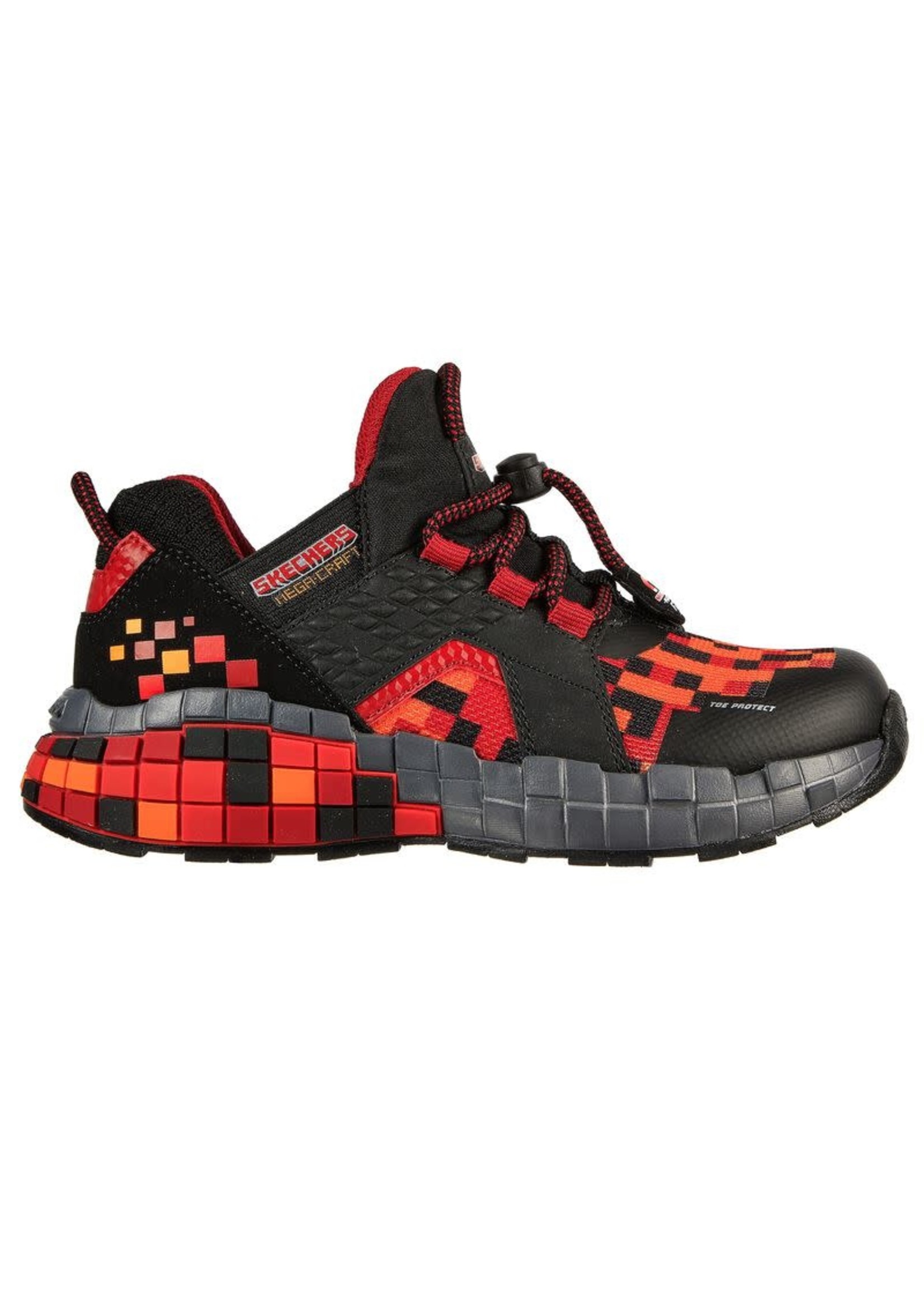 Skechers Boy's Mega-Craft Cubzone 402197L Sneaker Black/Red