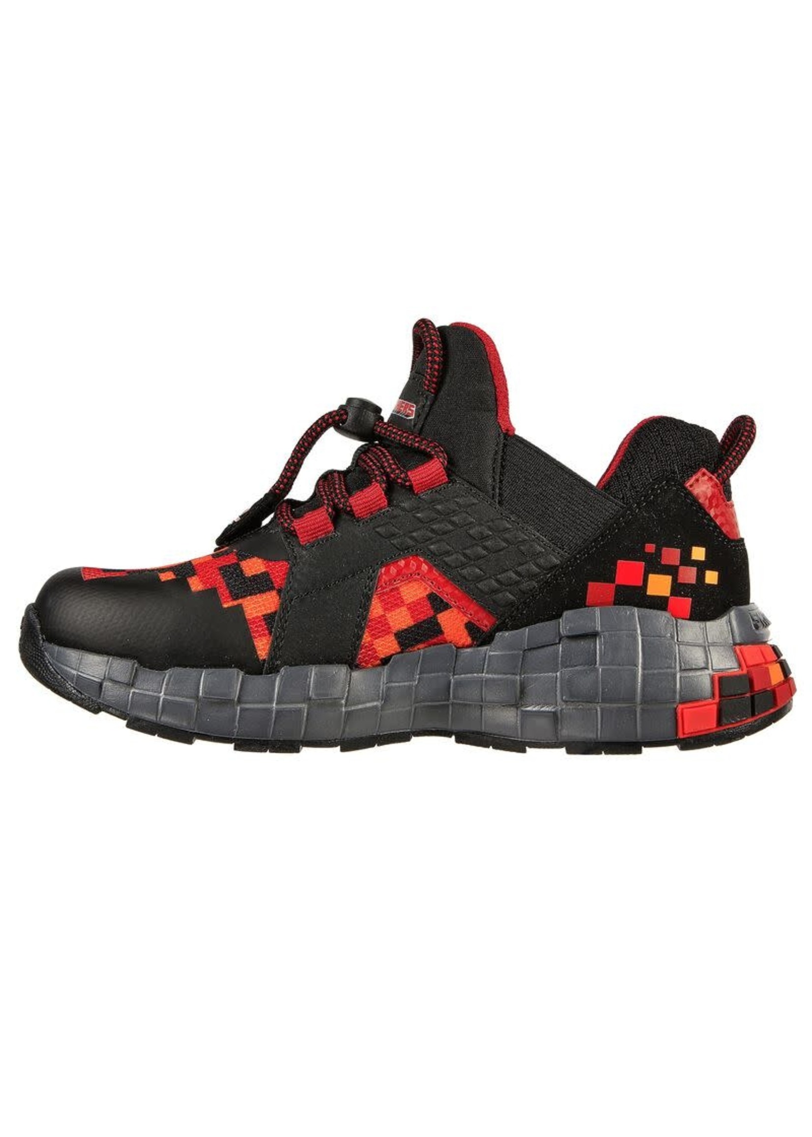 Skechers Boy's Mega-Craft Cubzone 402197L Sneaker Black/Red