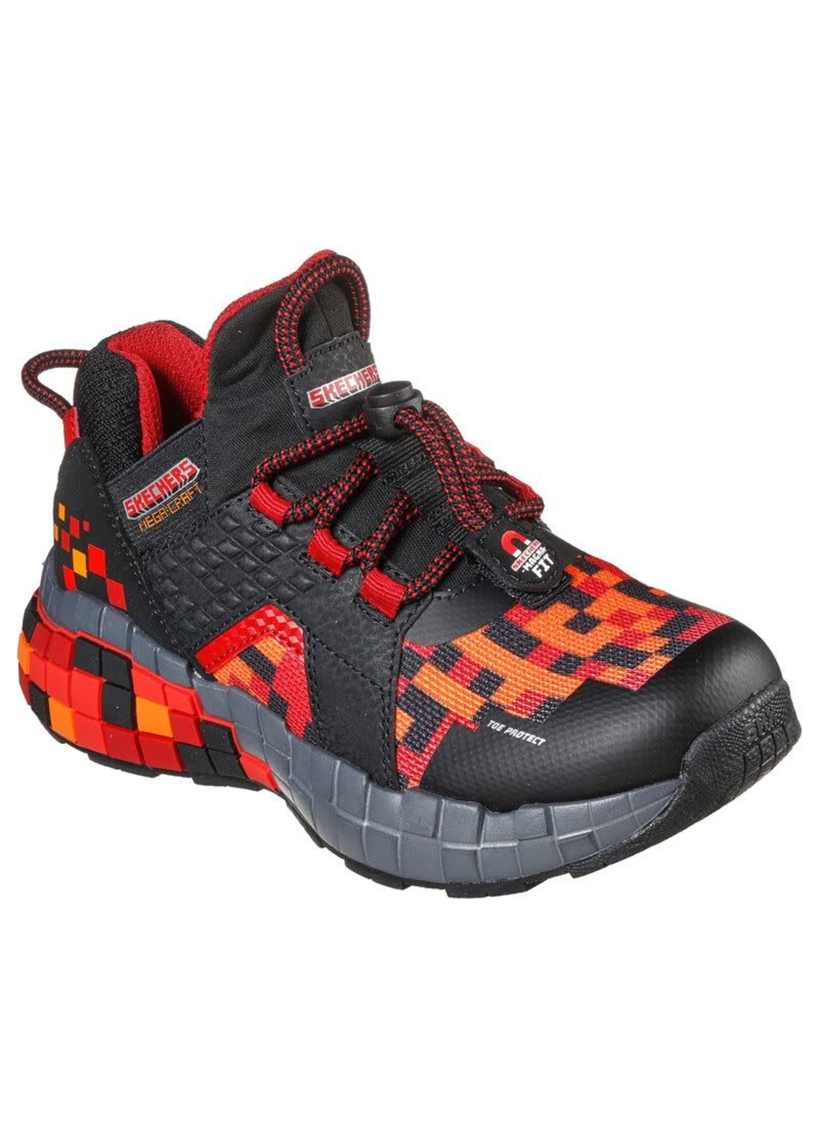 Skechers Boy's Mega-Craft Cubzone 402197L Sneaker Black/Red
