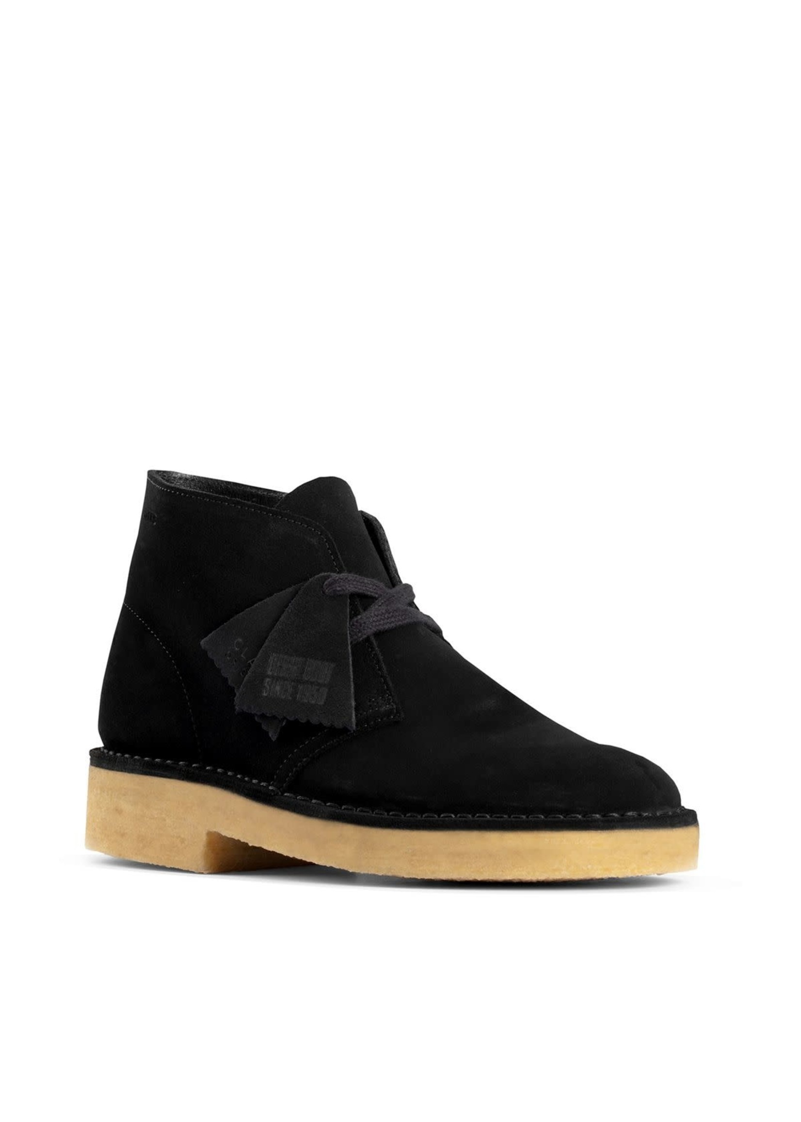 Desert clarks shop black suede price