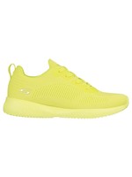 Skechers Bobs Sport Squad Tough Talk Womens Sneakers Neon Yellow