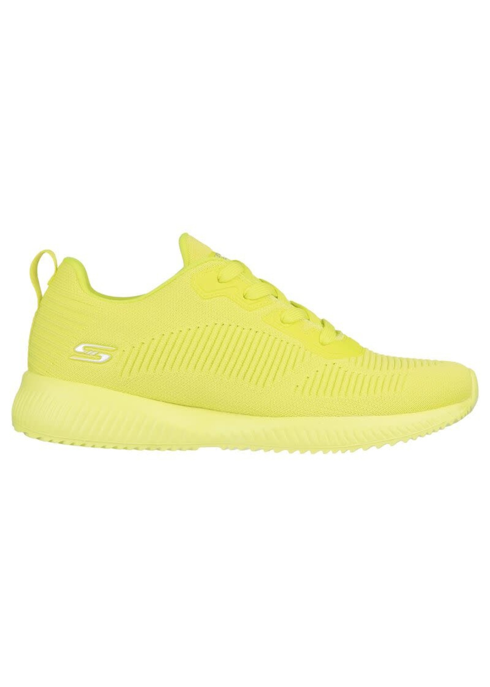 Skechers Bobs Sport Squad Tough Talk Womens Sneakers Neon Yellow