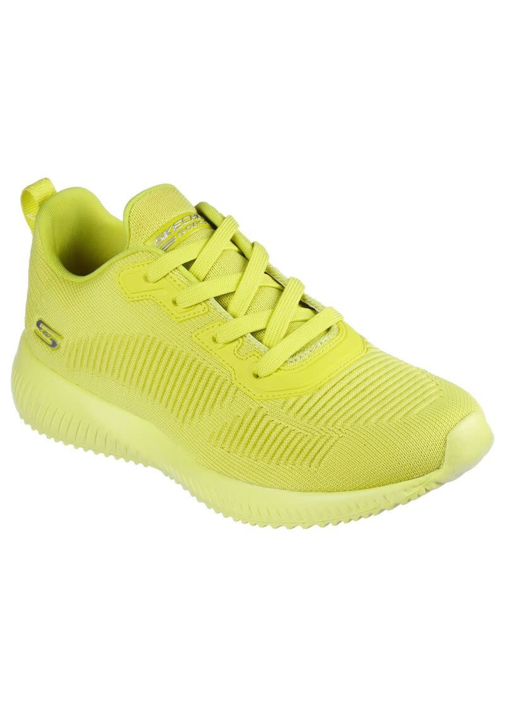 Skechers Bobs Sport Squad Tough Talk Womens Sneakers Neon Yellow