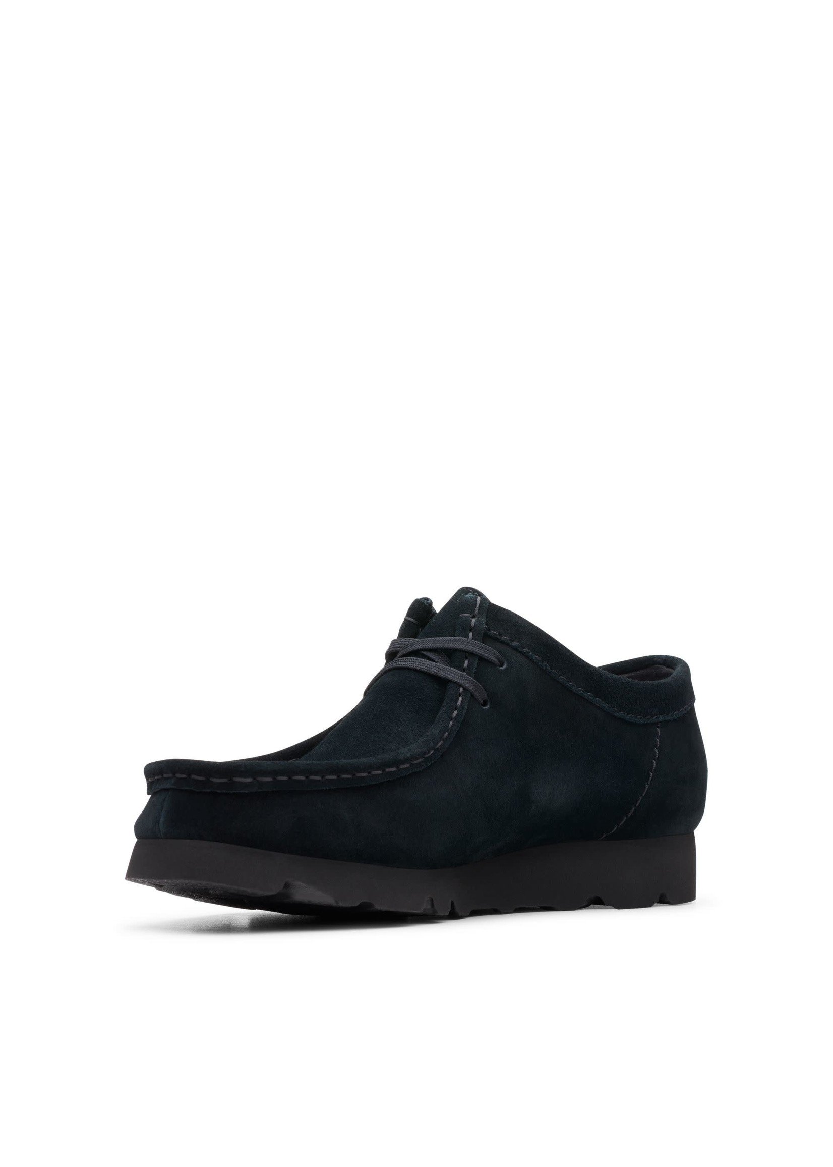 Clarks Men's Wallabee GTX Shoes, Black Suede - SHOE PLUS