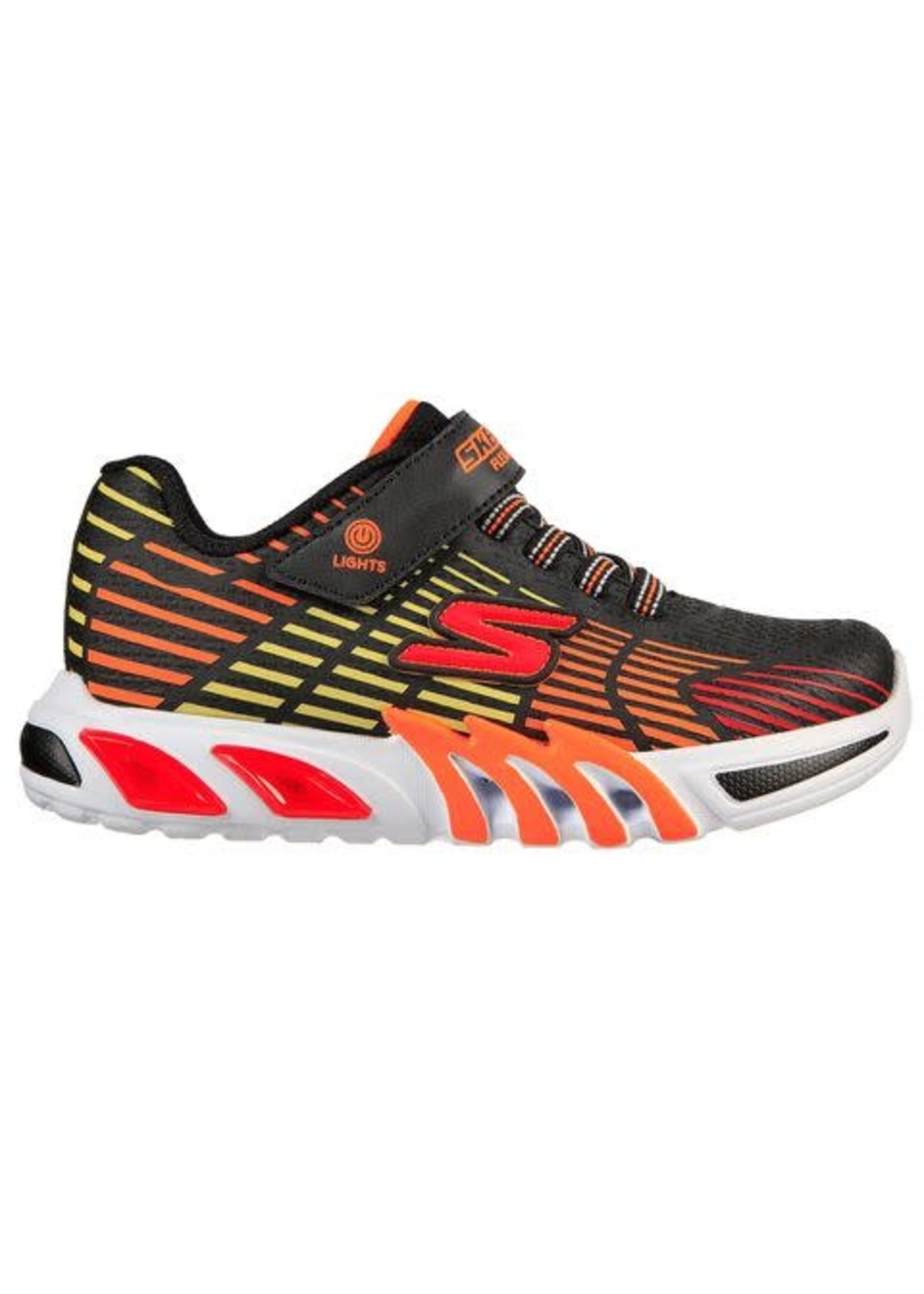 Skechers Kids Boy's Flex-Glow Elite Sneaker, Black/Multi