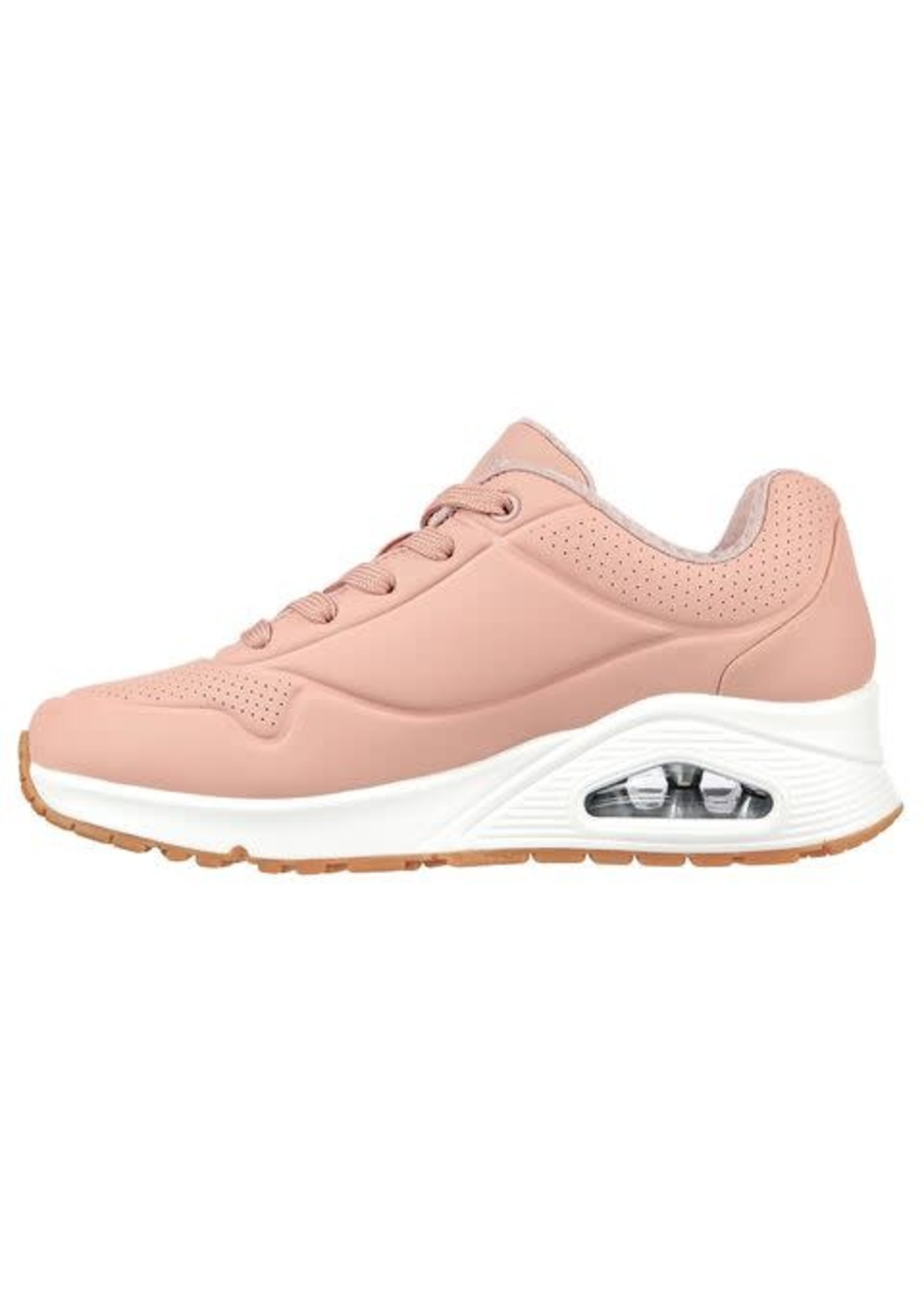 Skechers Women's Uno -Stand on Air Sneaker, Uno-Stand On Air-Blush Pink