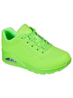 Skechers Women's Skecher Street Women's Uno - Night Shades Sneaker, Neon Green