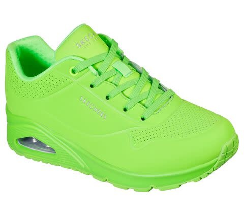 Neon green sneakers women clearance