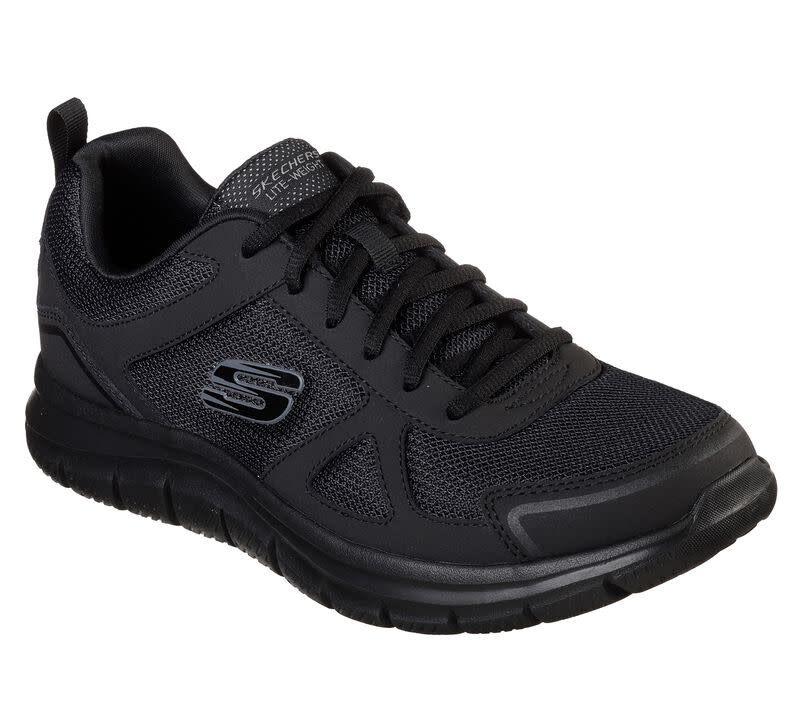 Black track sneakers hot sale