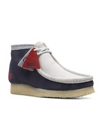 Clarks Men's Clarks Originals Wallabee Boot VCY Combi Navy Blue/Grey