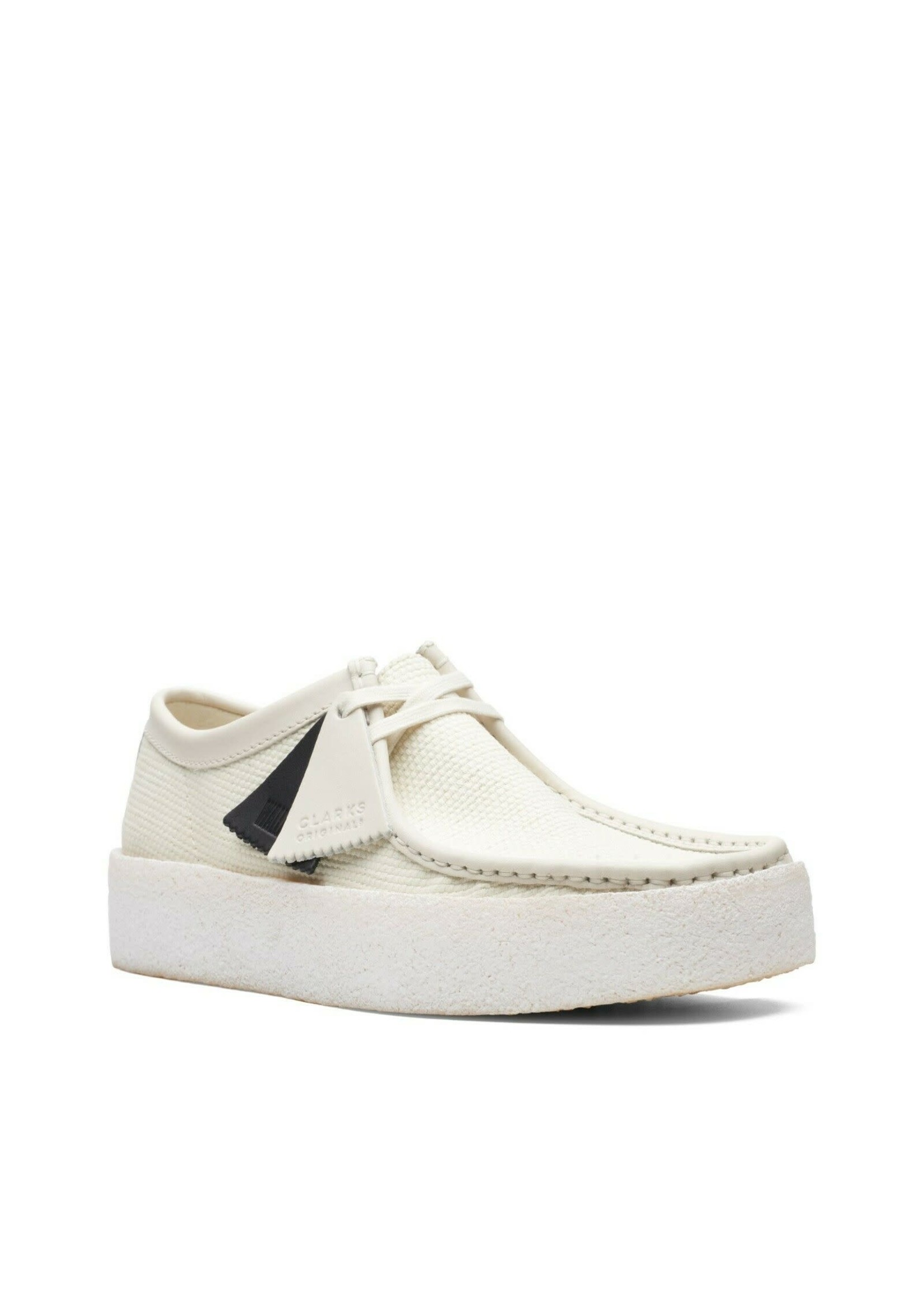 Clarks Men's Clarks Originals Wallabee Cup Off White Textile