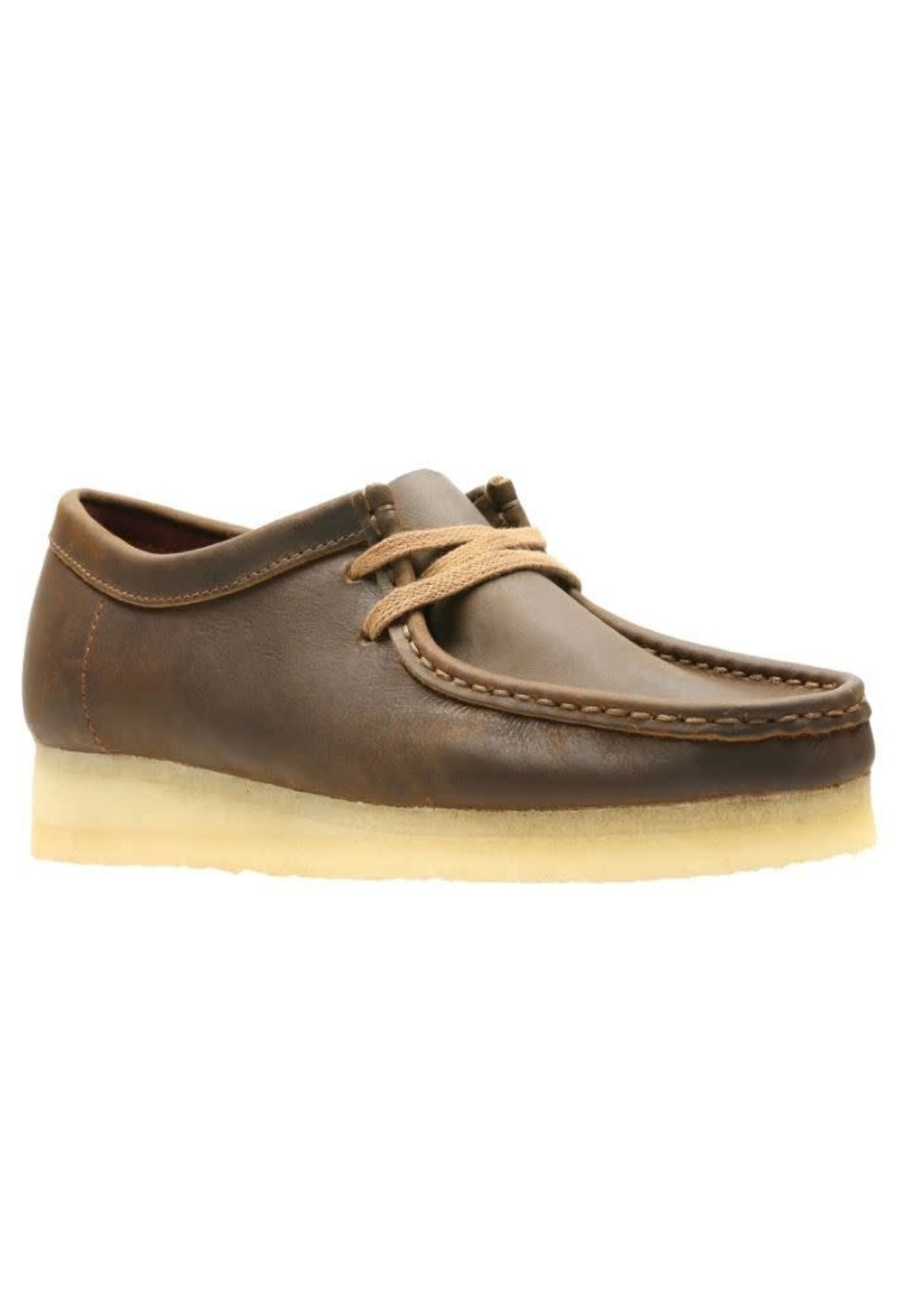 Clarks Women’s Wallabee Brown Beeswax Leather – Iconic Moccasin Style Shoe (26155544)