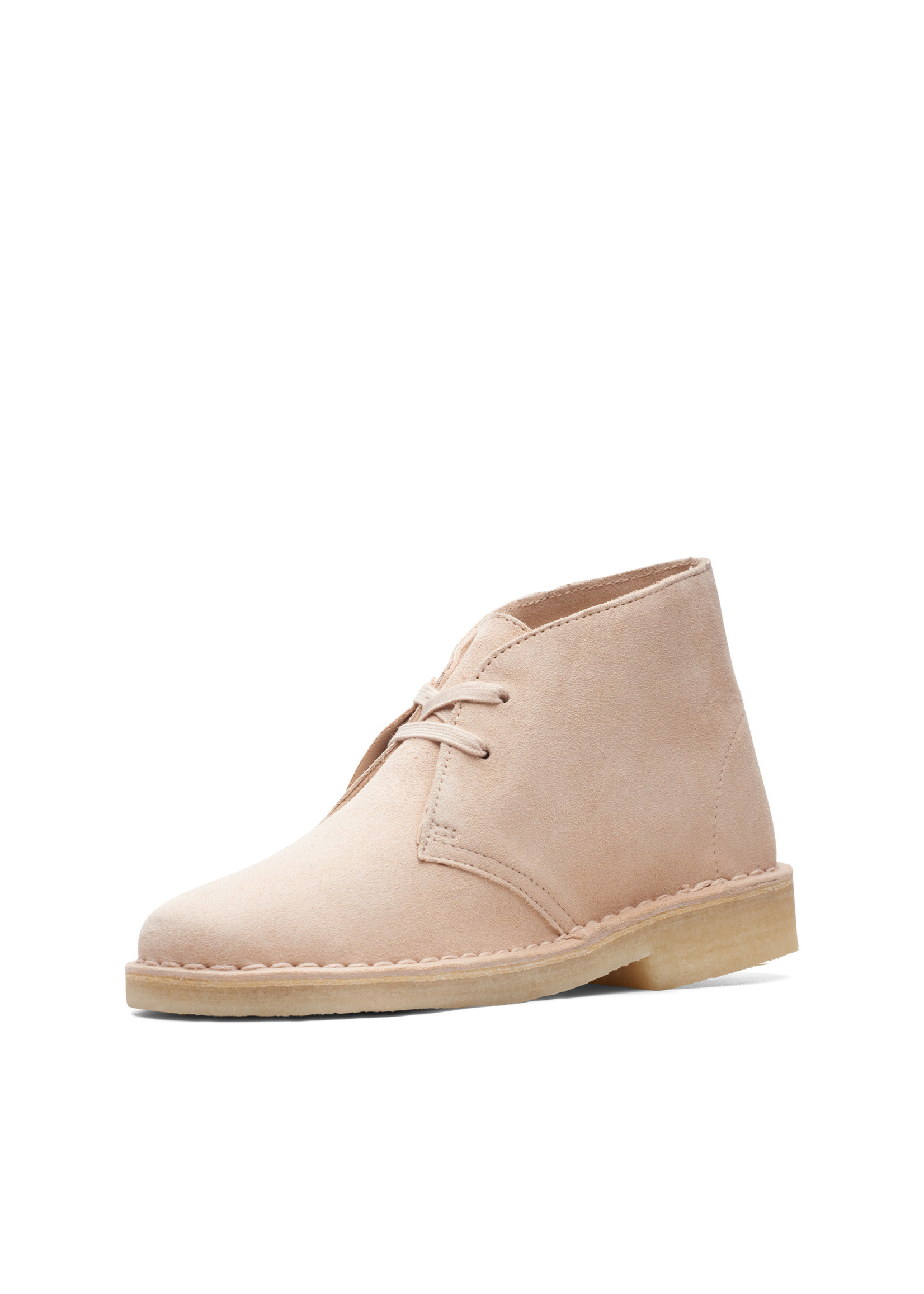 Clarks Womens  Desert Boot. Natural Sued Beige | 26165814