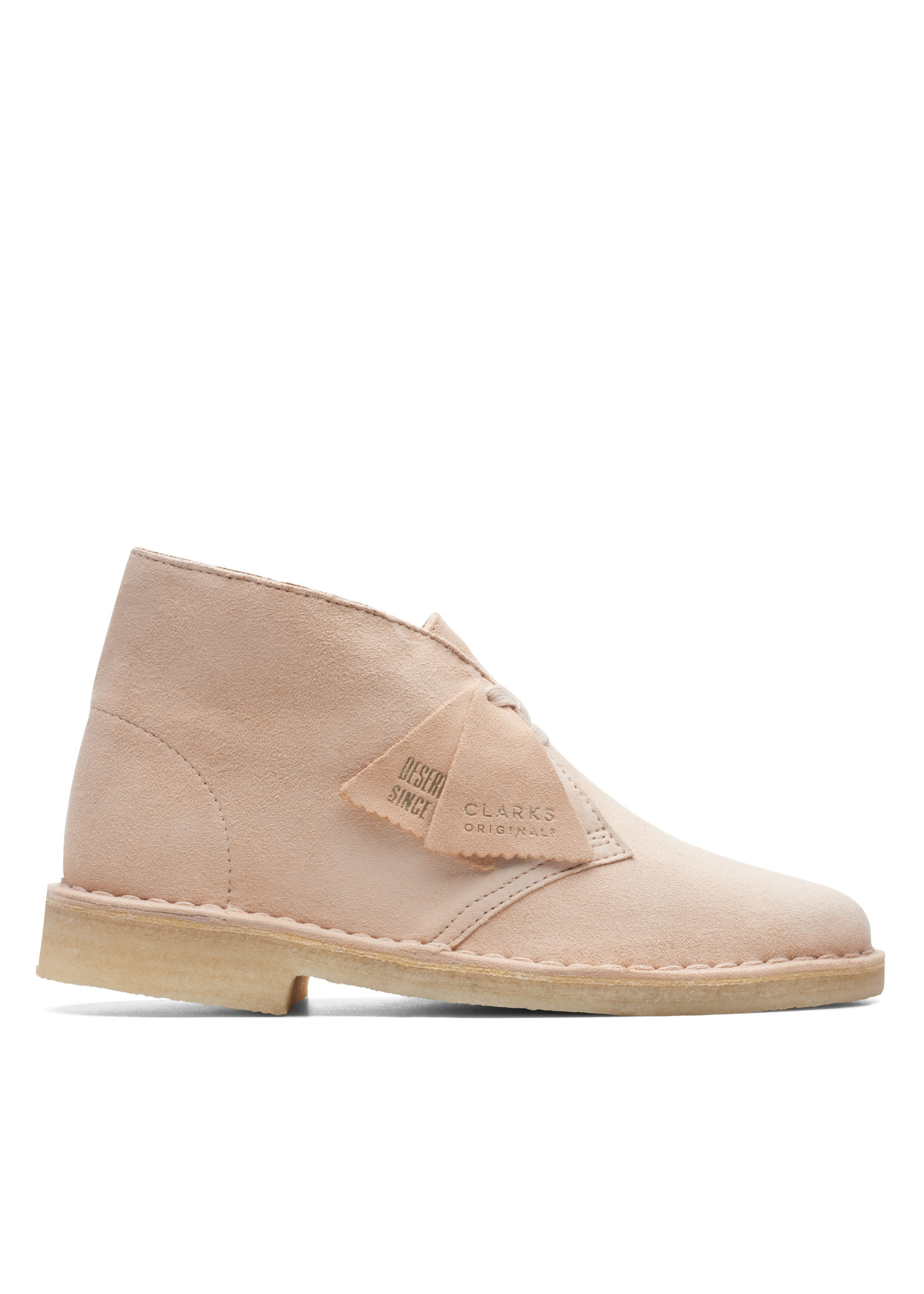 Clarks Womens  Desert Boot. Natural Sued Beige | 26165814