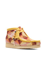 Clarks Womens Wallabee Boot. Yellow Combi 26166092