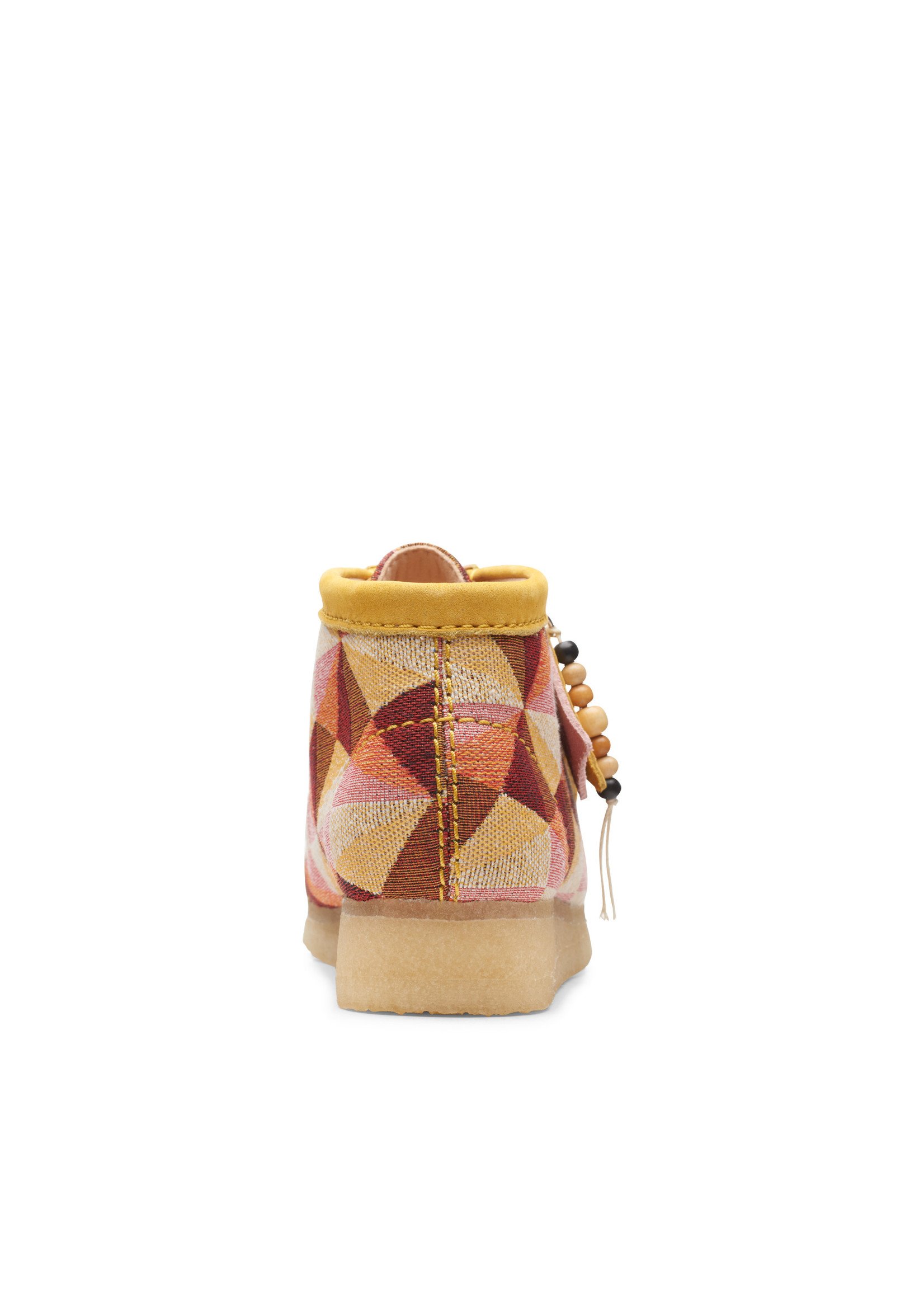 Clarks Womens Wallabee Boot. Yellow Combi 26166092