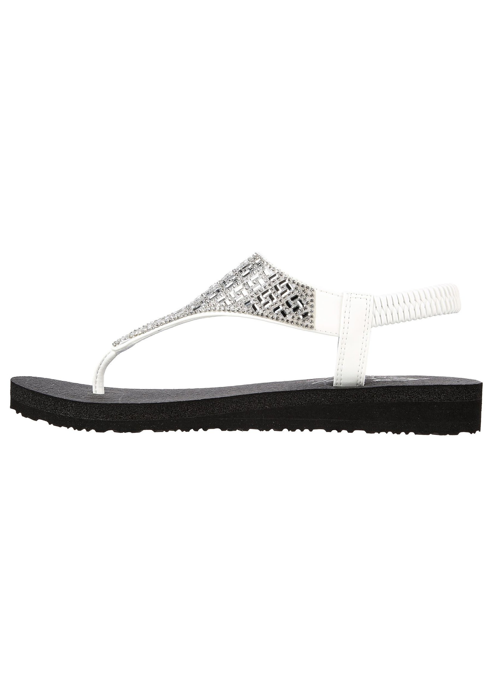 Skechers white sandals sales