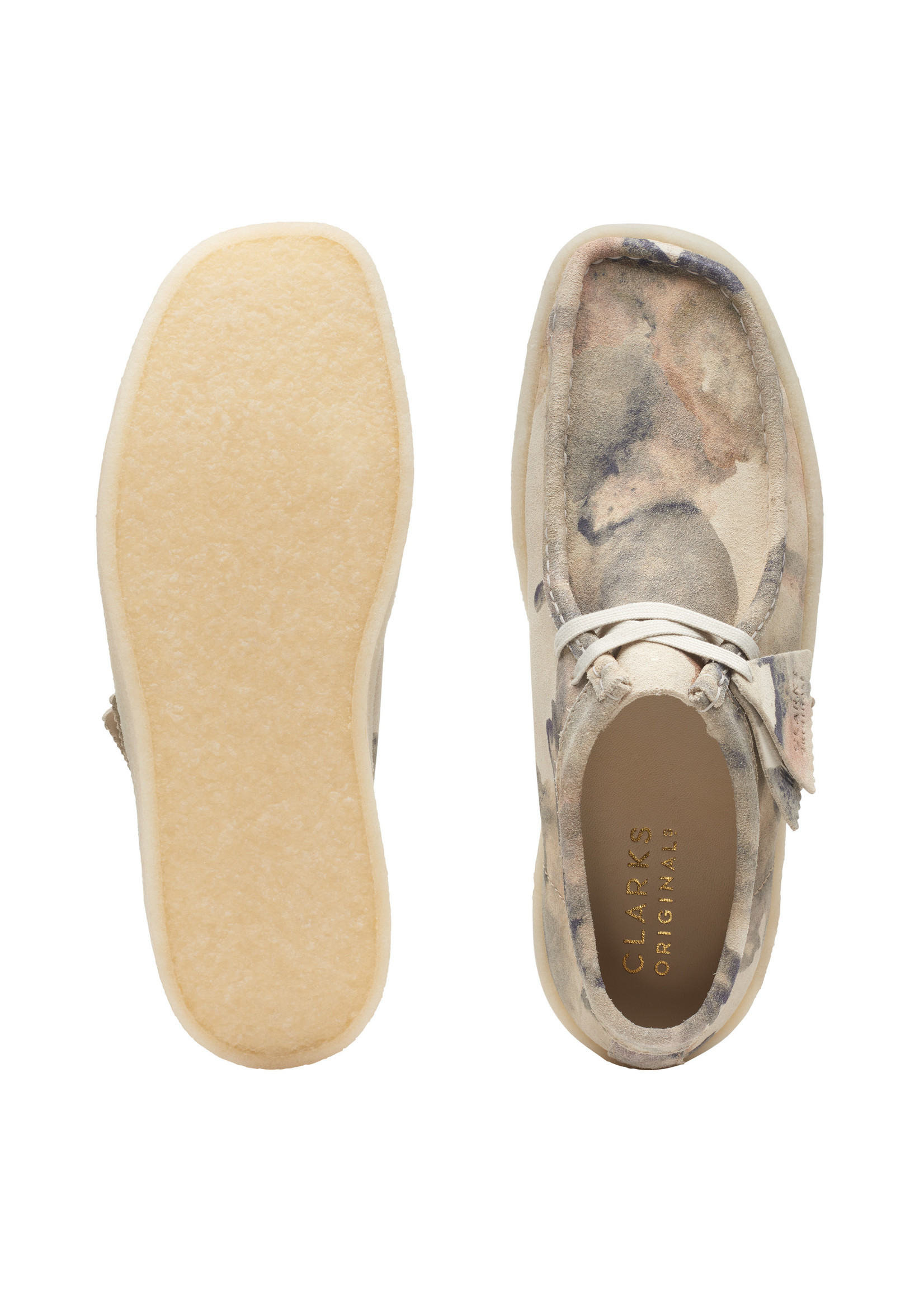 Clarks Men's Originals Wallabee Cup Off White Camo Clarks Men's Originals Wallabee Cup Off White Camo