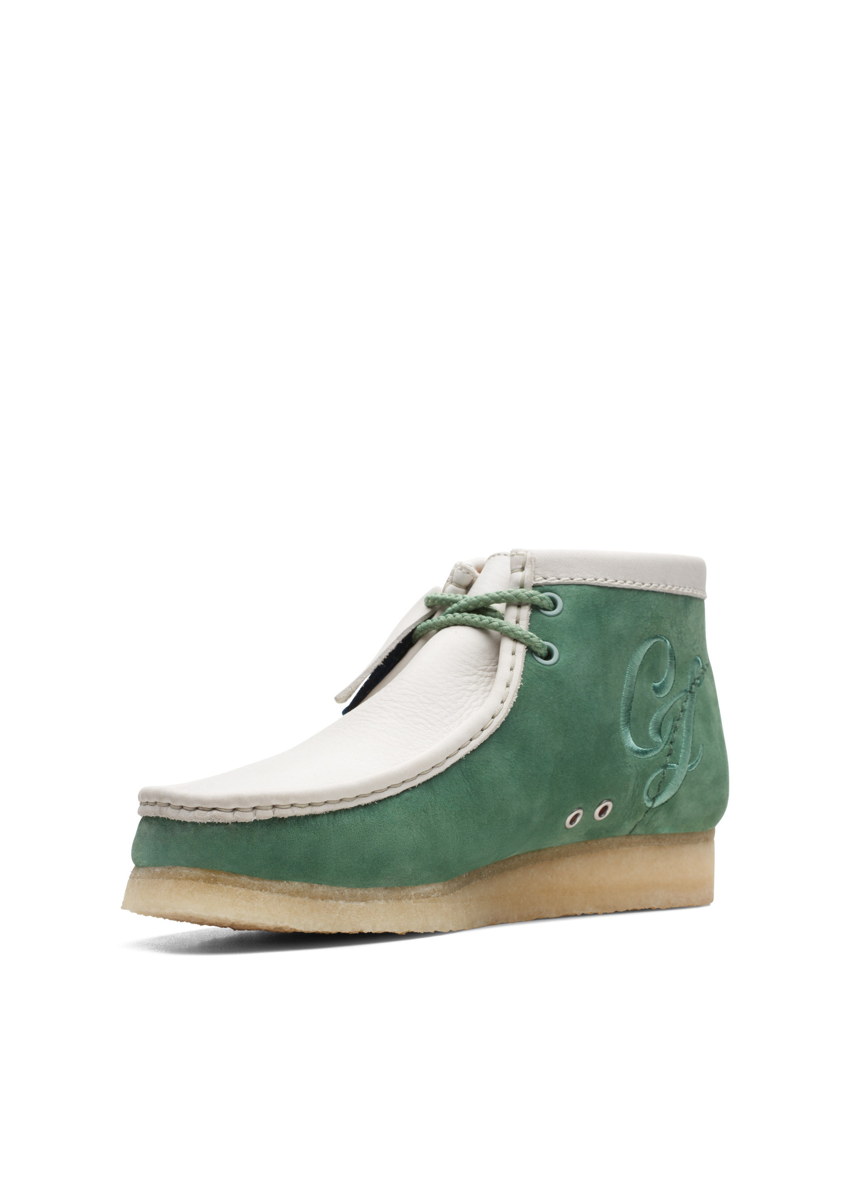 Clarks Men's Originals   WallabeeBt VCY Green Nubuck | 26165078