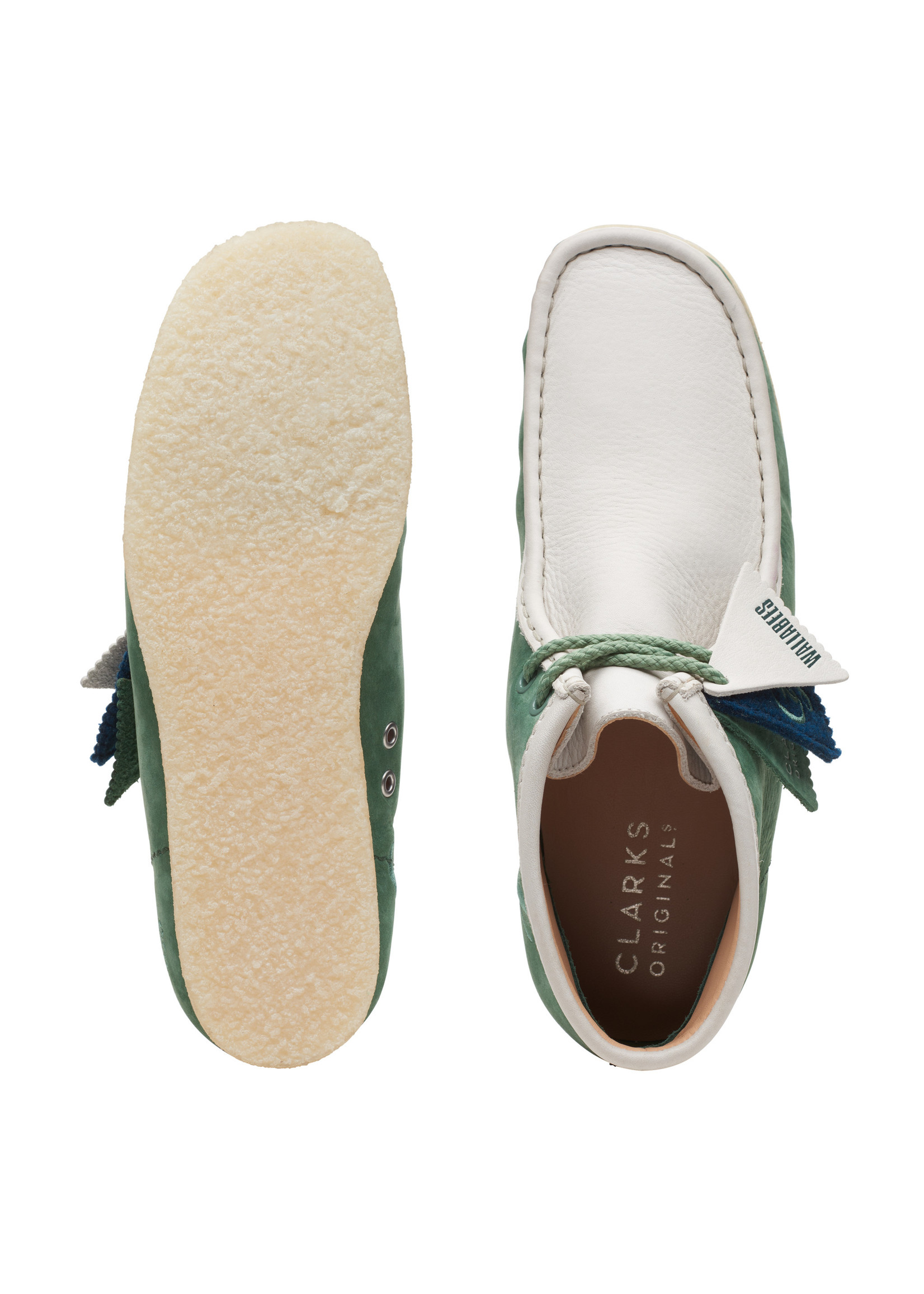 Clarks Men's Originals   WallabeeBt VCY Green Nubuck | 26165078