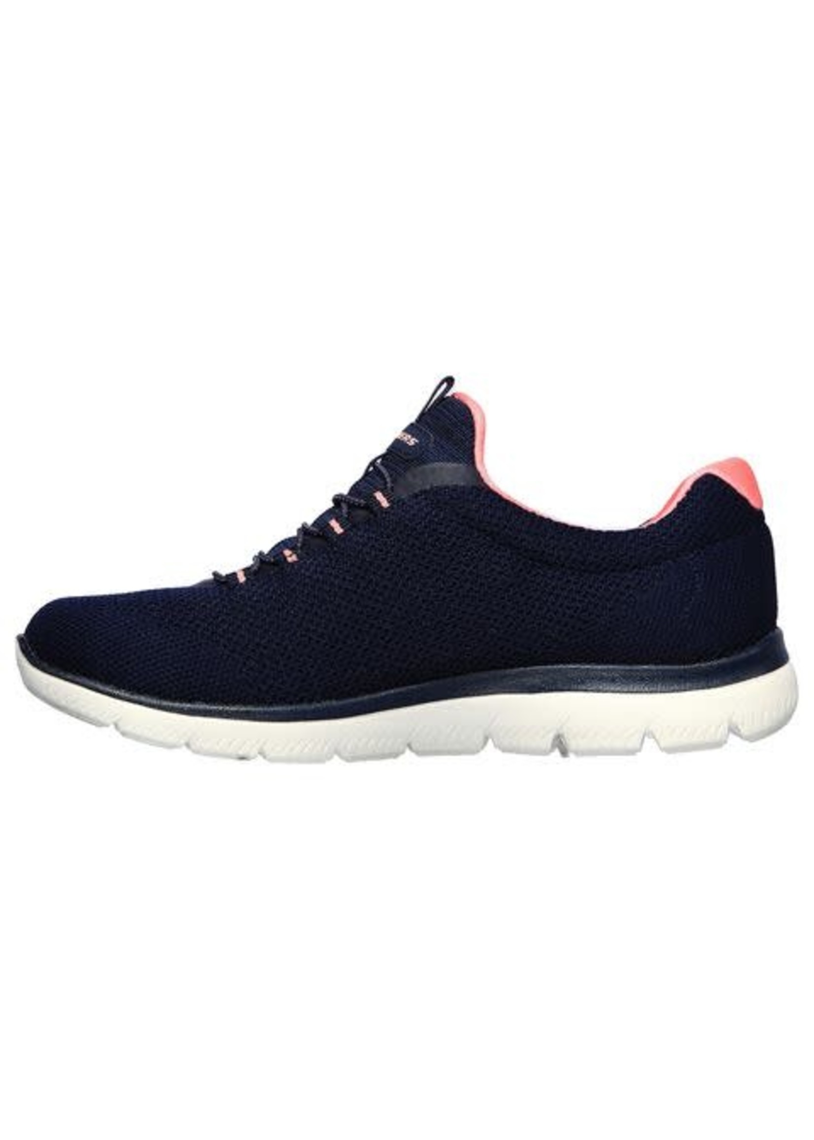 Skechers Women's Summits Cool Classic Athleisure Sneaker, Navy/Pink