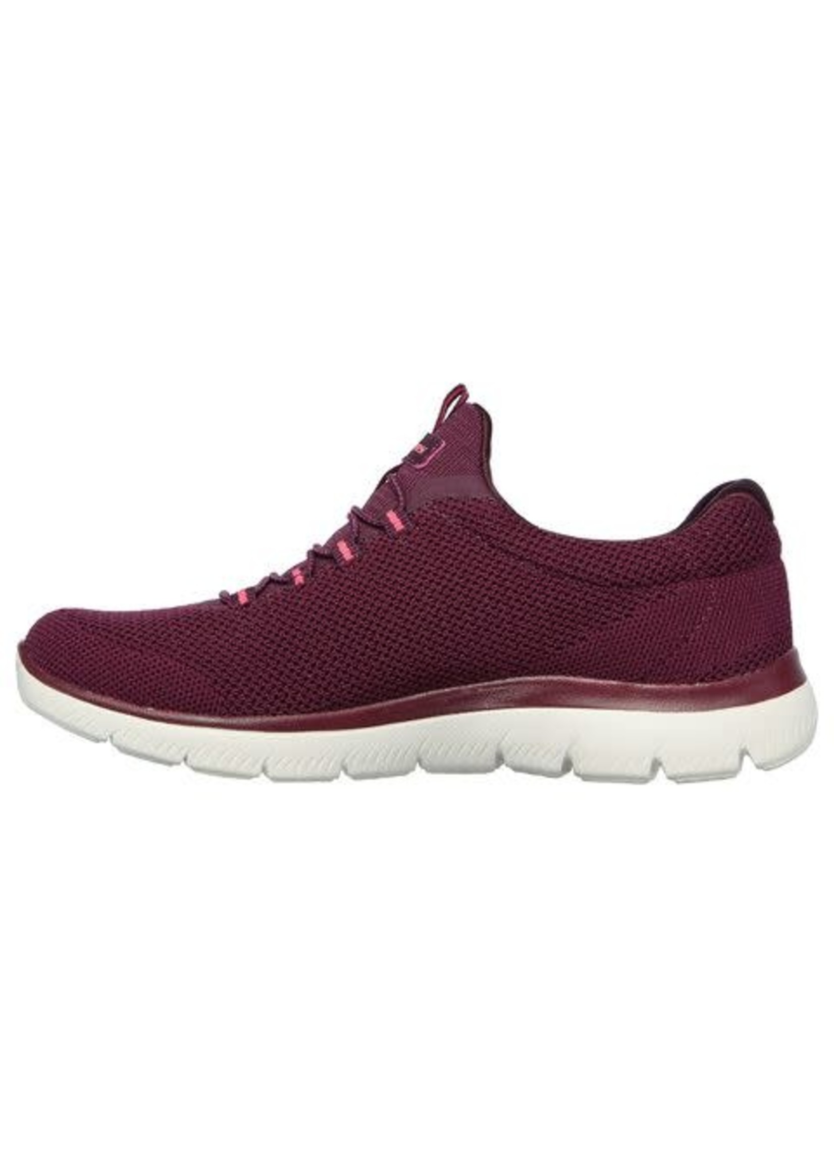 Skechers Women's Summits Cool Classic Athleisure Sneaker, Burgandy red