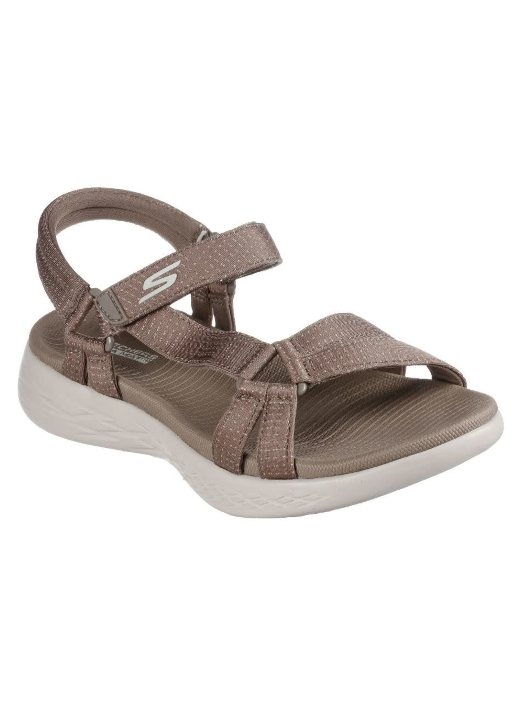 Skechers Women s On the Go 600 Sandal 15316 Brilliancy Natural Beige