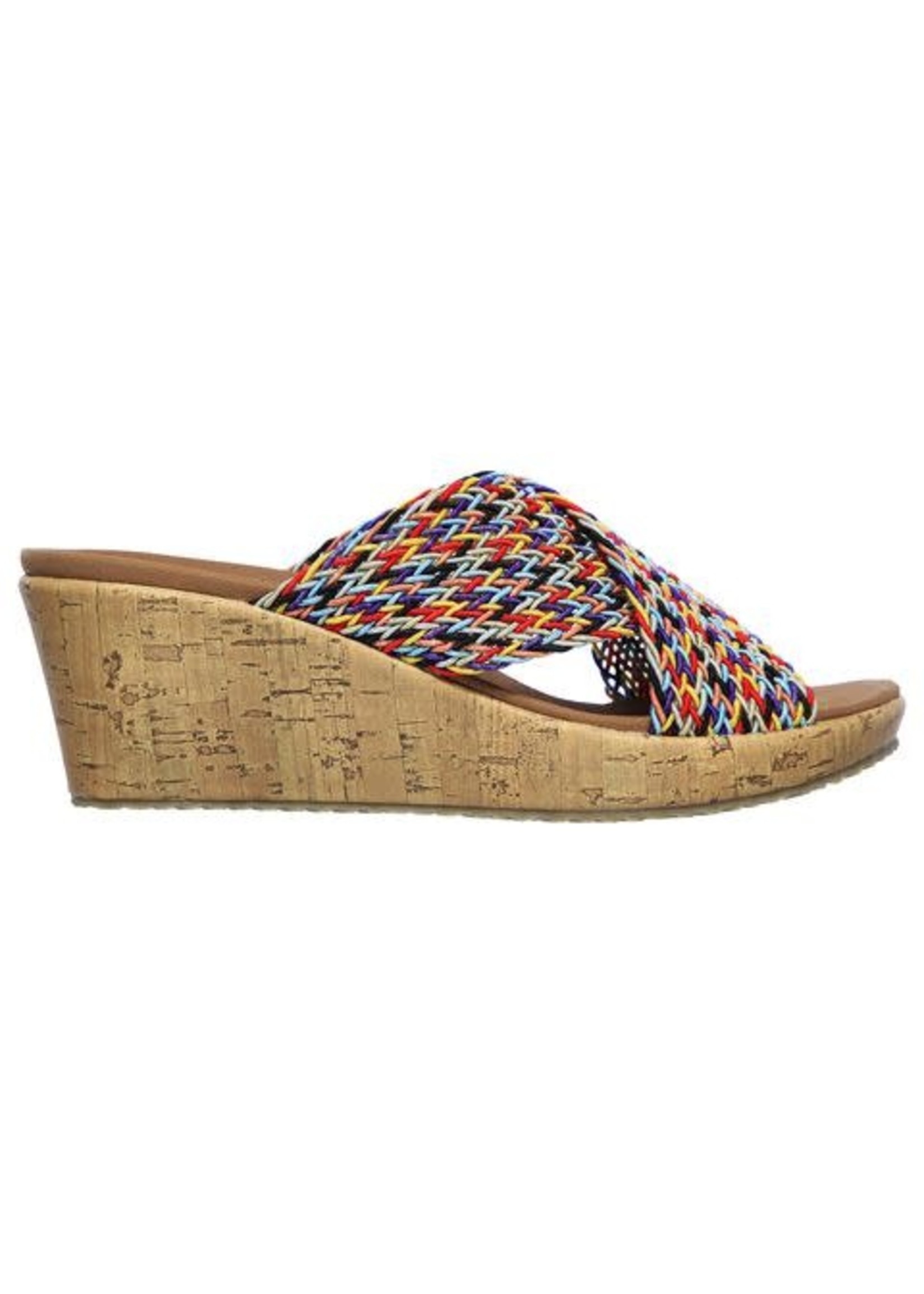 Skechers Womens Beverlee - Vacation Mode Sandal Multi Beige