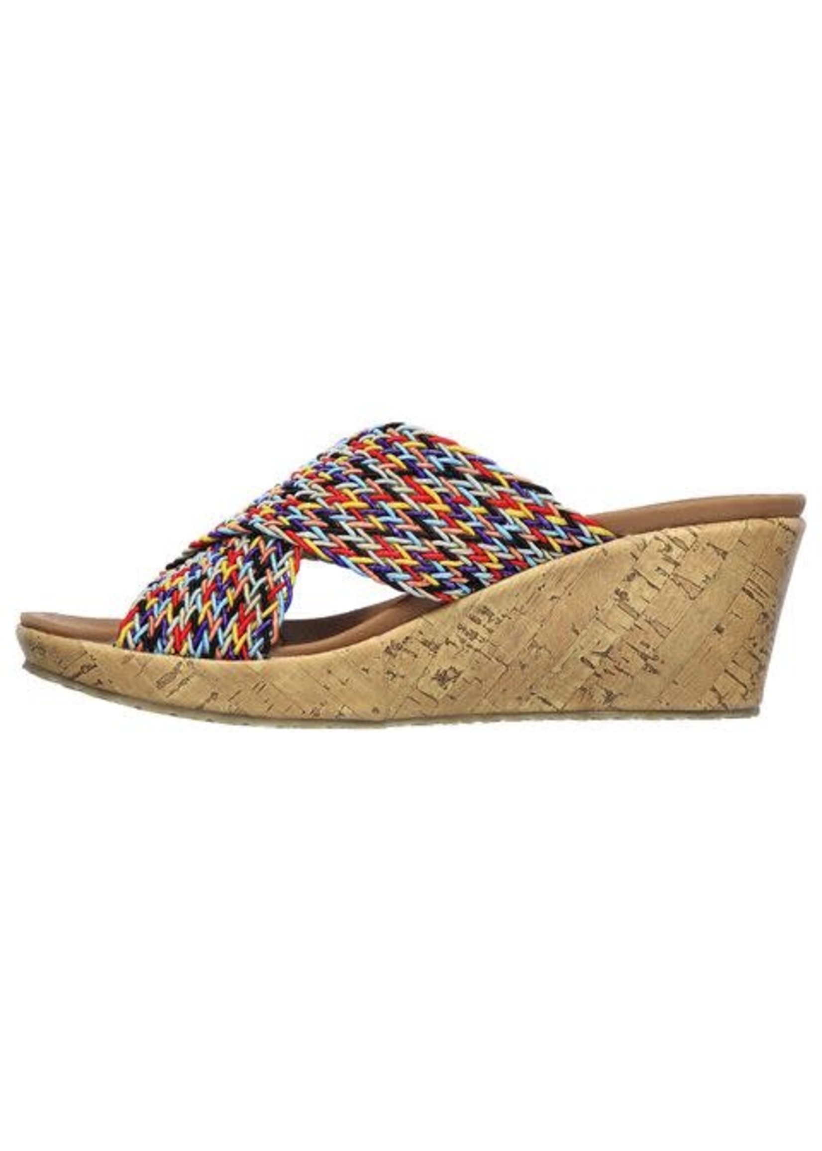 Skechers Womens Beverlee - Vacation Mode Sandal Multi Beige