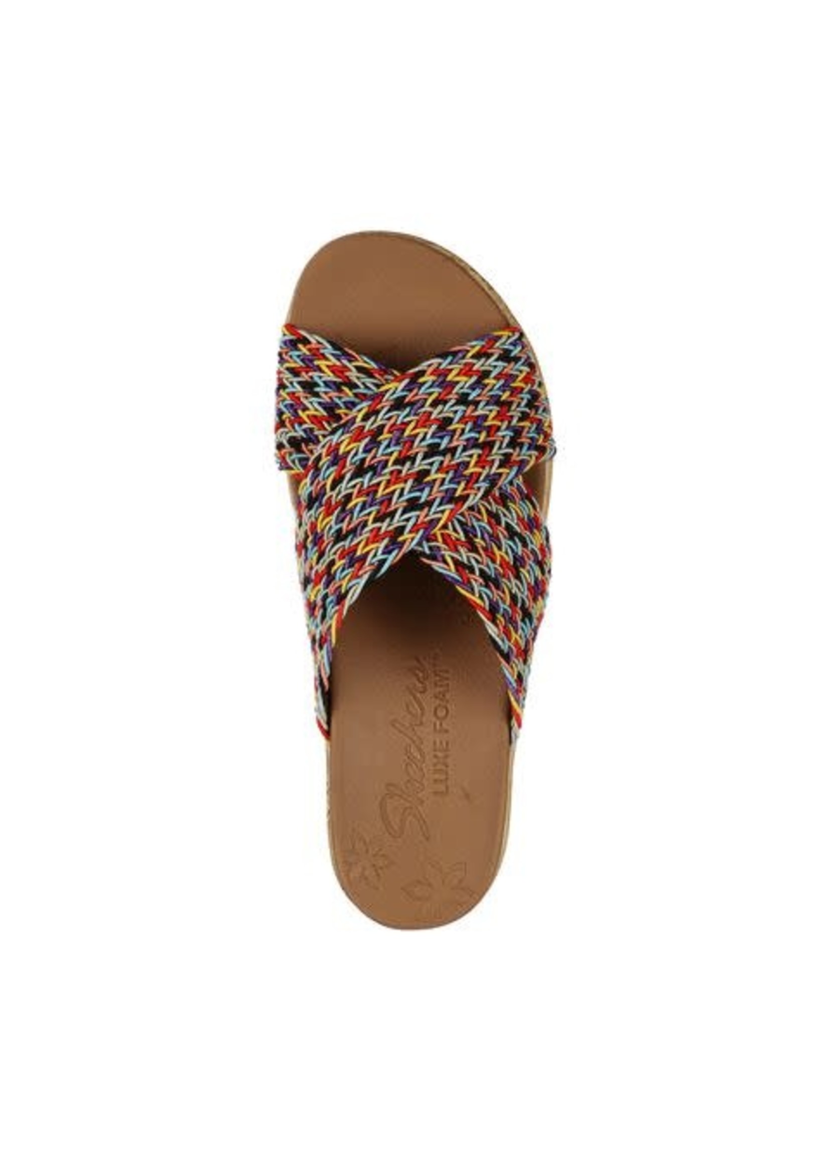 Skechers Womens Beverlee - Vacation Mode Sandal Multi Beige