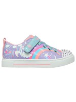 Skechers Girls Sport Lighted - Twinkle Toes: Twinkle Sparks - Unicorn Charmed 314789L Lavender/Multi