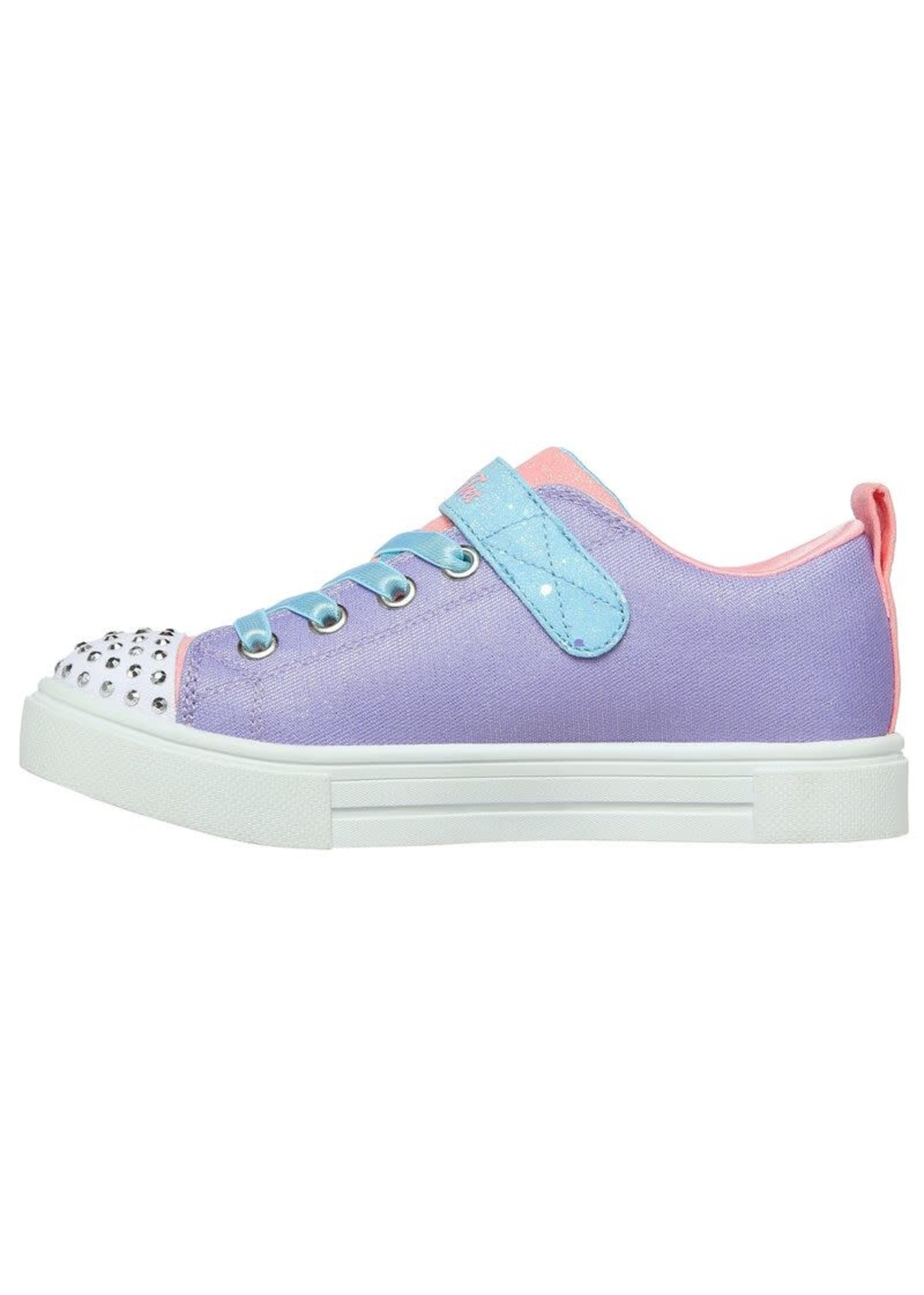 Skechers Girls Sport Lighted - Twinkle Toes: Twinkle Sparks - Unicorn Charmed 314789L Lavender/Multi