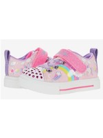 Skechers Girls Sport Lighted - Twinkle Toes: Twinkle Sparks - Unicorn Charmed 314789L Light Pink/Multi