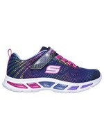 Skechers Kids Girls' Litebeams-Gleam N'DREAM Sneaker, Navy Blue/Multi US Little Kid