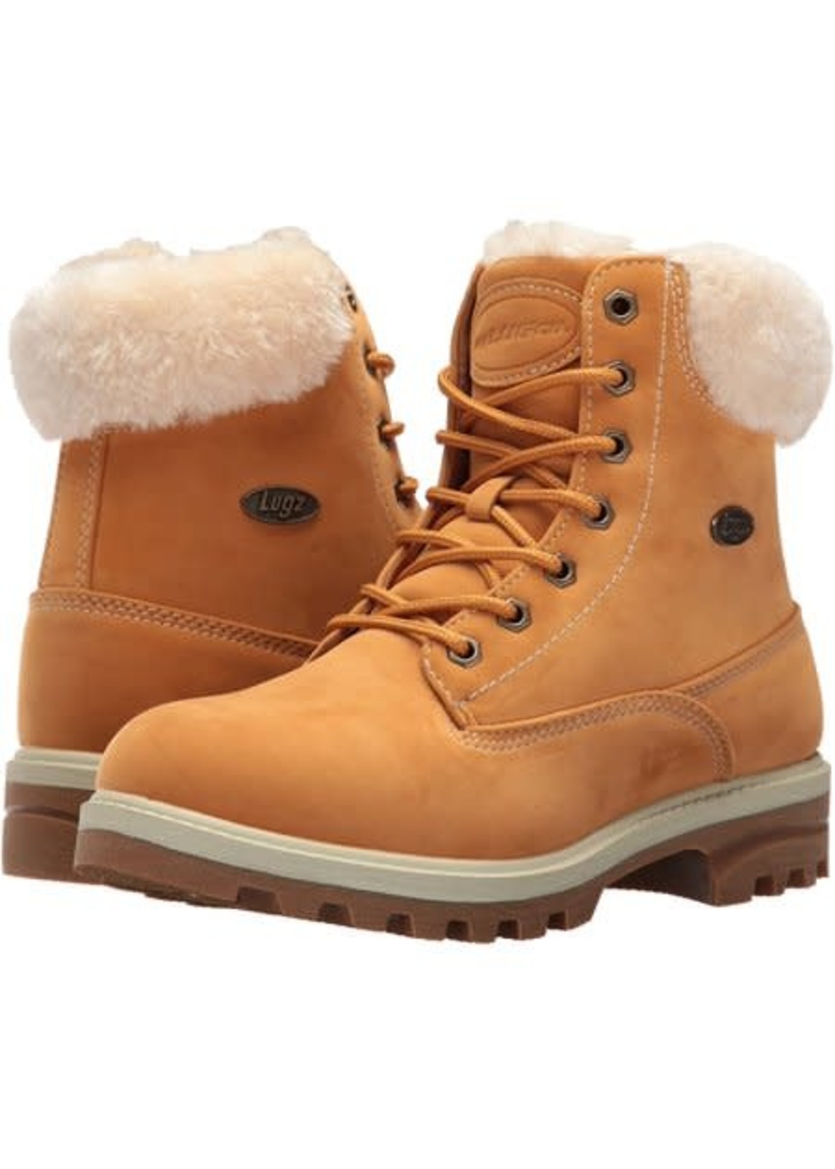 LUGZ Women's Empire Hi Fur Lace Up Winter Boot WEMPHFK-7431 Golden Wheat/Cream/Gum