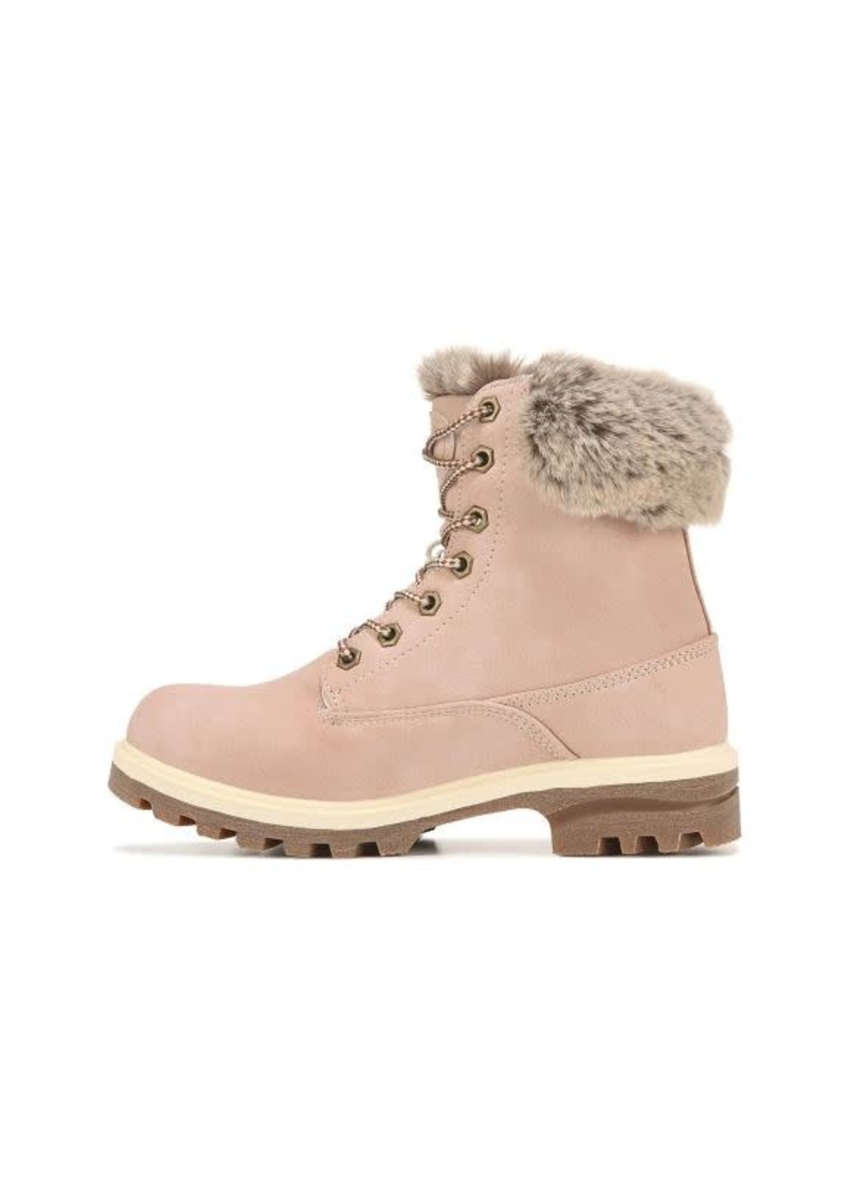 LUGZ EMPIRE HI FUR WEMPHFE-682 SOFT PINK/BONE/GUM
