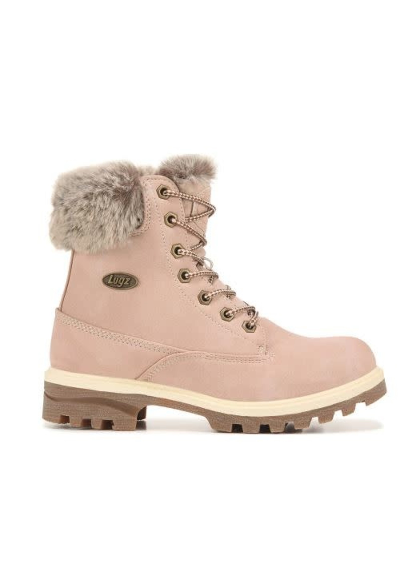 LUGZ EMPIRE HI FUR WEMPHFE-682 SOFT PINK/BONE/GUM