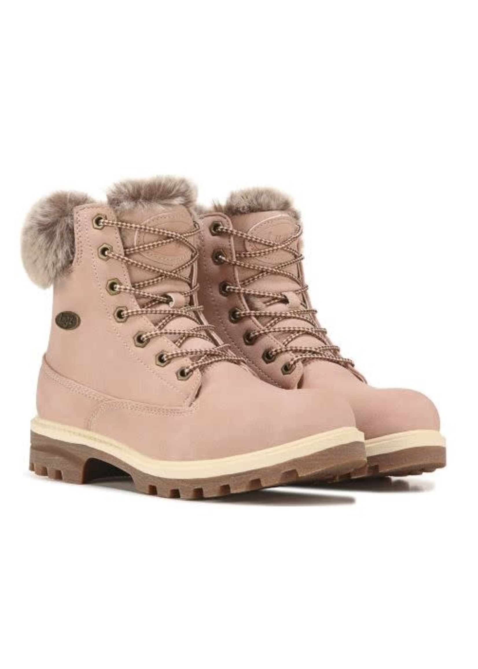 LUGZ EMPIRE HI FUR WEMPHFE-682 SOFT PINK/BONE/GUM