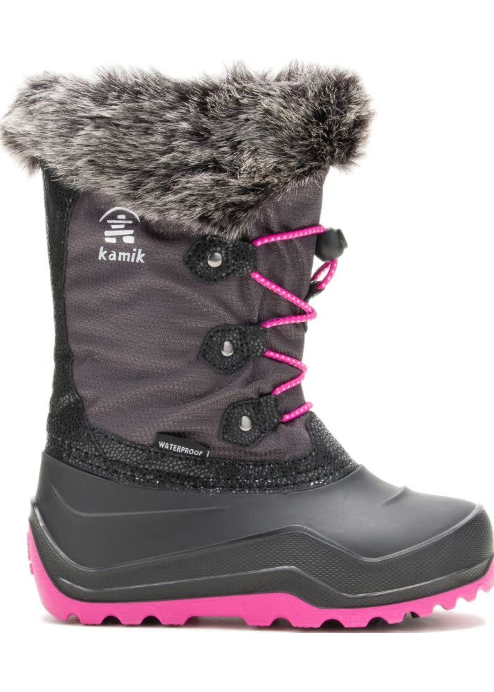 the Kamik Store Insulated Girl's Powdery 3 (Toddler/Little Kid/Big Kid), Charcoal